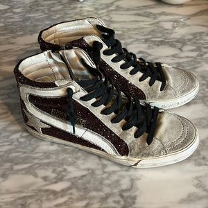 Golden Goose glitter hi star high tops